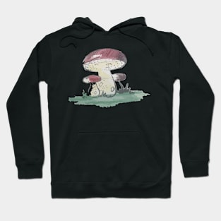 Mushroom Retro Vintage 60s Drawing Hoodie